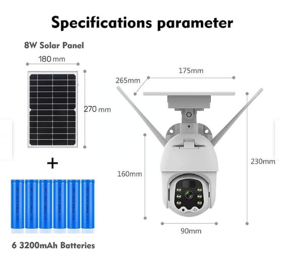 CAMARA DE SEGURIDAD SOLAR INALÁMBRICO