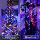 Pack 2 Luces Guirnalda Solar 20 Metros Fiestas Patrias Chile