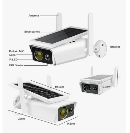 CAMARA DE SEGURIDAD SOLAR  WIFI
