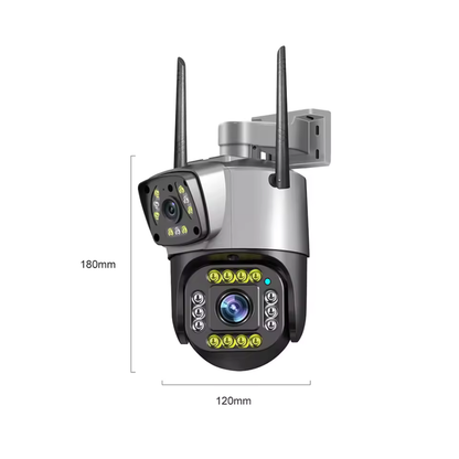 Cámara de Seguridad PTZ Lente Dual para