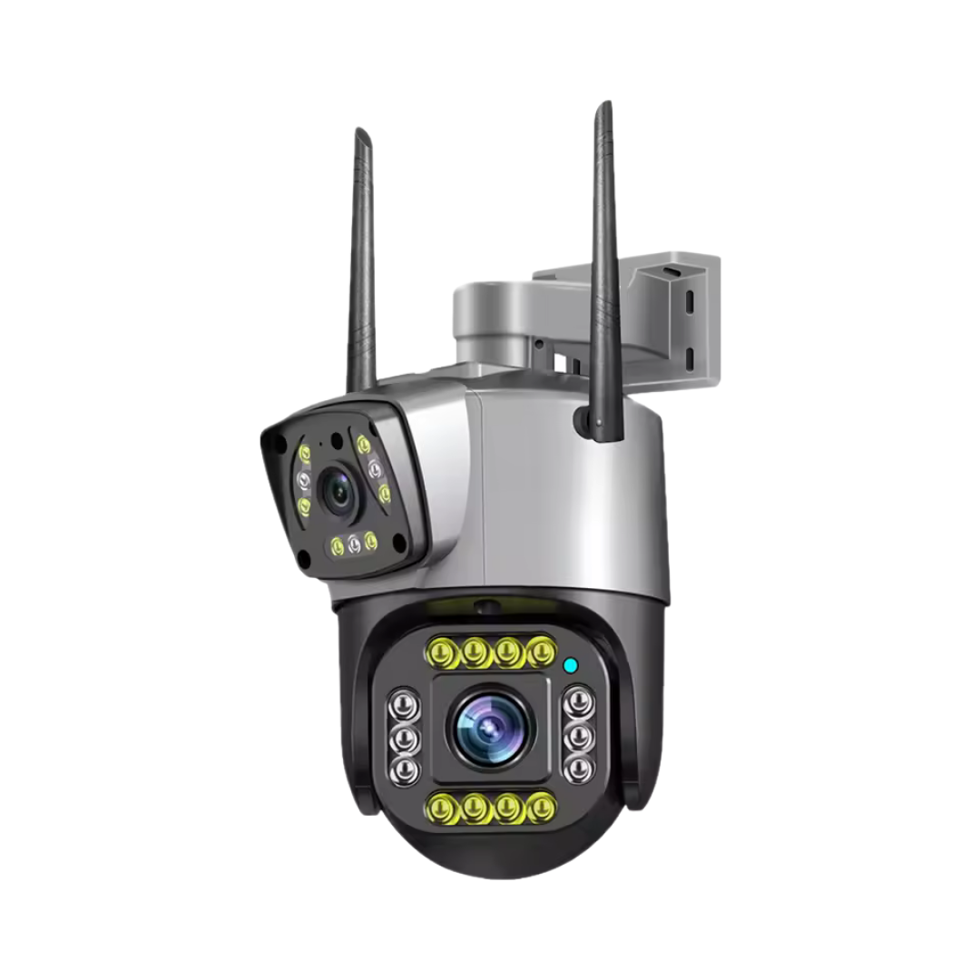Cámara de Seguridad PTZ Lente Dual para