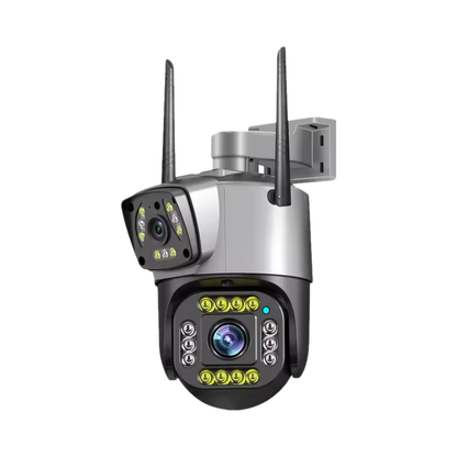 Cámara de Seguridad PTZ Lente Dual para